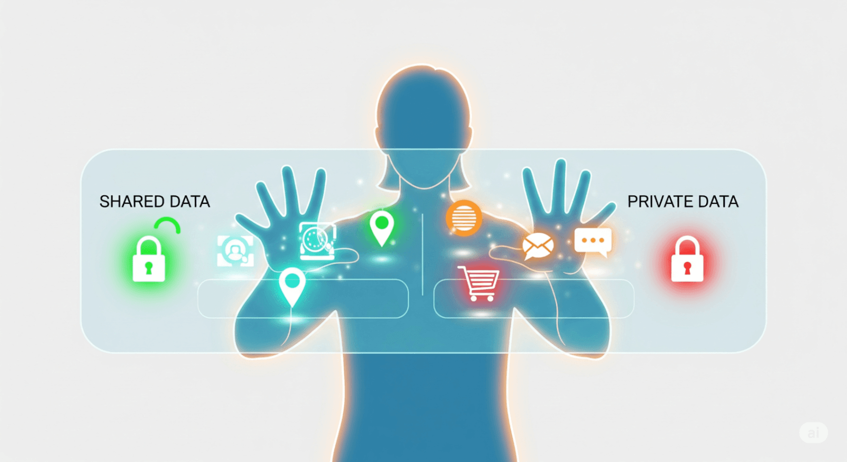 An illustrative image showing a document labeled 'Privacy Policy' being updated with futuristic icons representing AI, data security, and global laws.